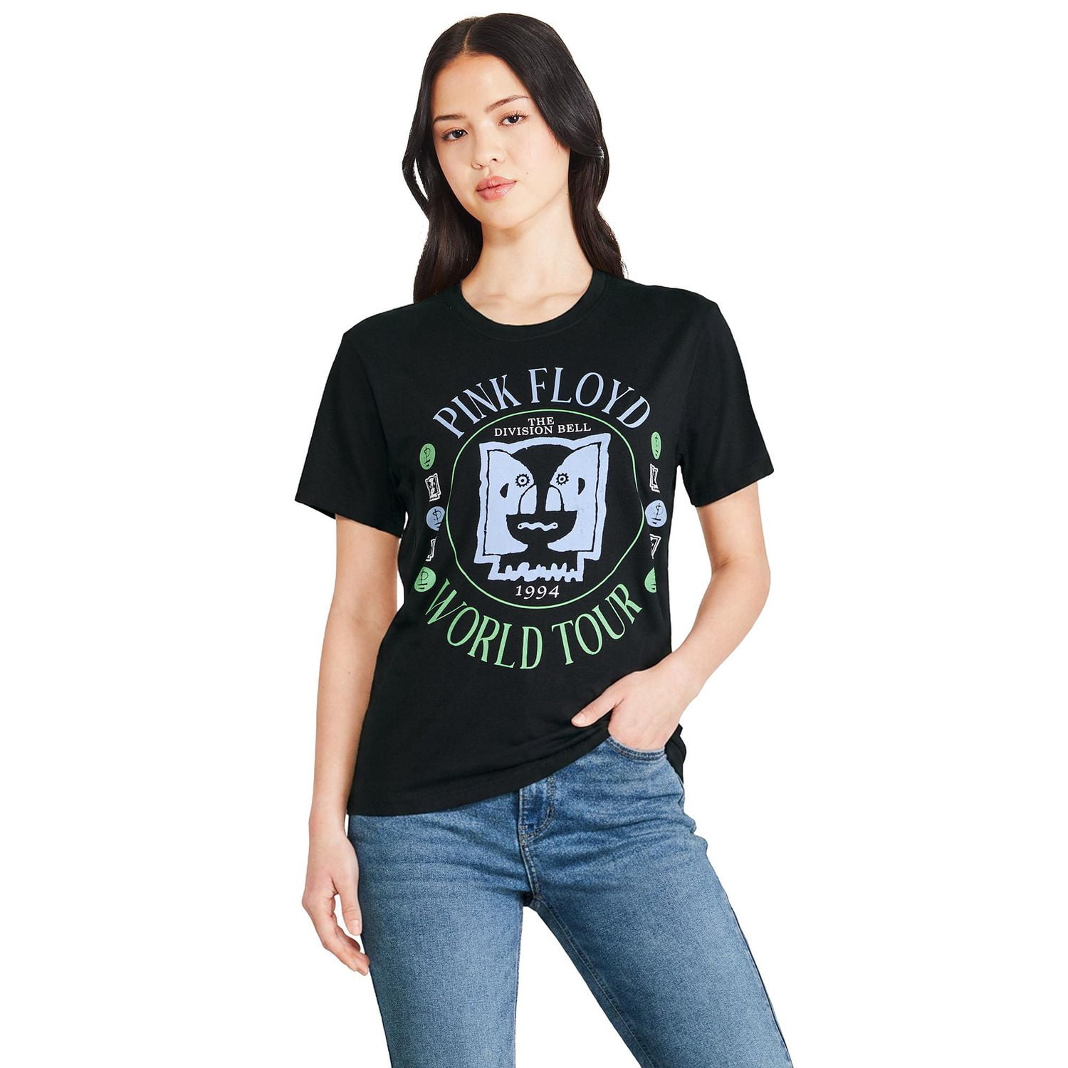 T-shirt à imprimé graphique Pink Floyd pour femmes