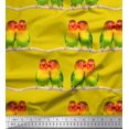 thumbnail image 1 of Soimoi Cotton Poplin Fabric Branch & Colorful Parrot Bird Decor Fabric Printed Yard 56 Inch Wide, 1 of 3