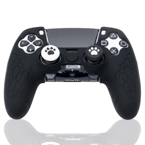 Wireless Controller Skin For PS5 Dualsense Edge, Cover Case With Sticker And Thumb Grip Caps