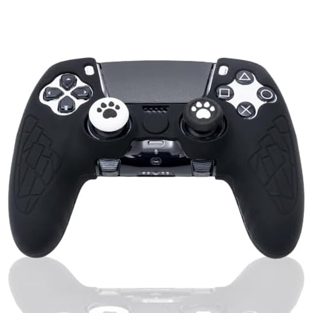 Wireless Controller Skin For PS5 Dualsense Edge, Cover Case With Sticker And Thumb Grip Caps