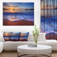 thumbnail image 1 of Vagues Bleues sur Plage de Sable - Impression sur Toile d'Art du Bord de Mer, 1 of 3