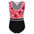 thumbnail image 2 of TSSOE Gymnastics Leotards for Girls Rhinestone Ballet Unitard One-Piece Sparkly Biketards Sport Activewear Flower 12, 2 of 3