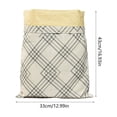 thumbnail image 3 of Tyidzon Zipper Beeswax Bread Bag Reusable Food Storage Bag Double Layer Beeswax Wrap Bag With Buckle Fresh Keeping Bag For Bread Fruit Vegetables Snacks, 3 of 6