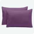 thumbnail image 1 of Bare Home Pillowcase Set - Envelope Closure - Premium 1800 Collection - Double Brushed - Ultra Soft - Queen Size, Plum, 2 Count, 1 of 6