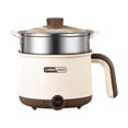 thumbnail image 2 of DOLITY Electric Hot Pot Multipurpose Small 2 Gear Settings Mini Ramen Cooker Cooking Pot for Pasta Home Dorm Office Porridge Oatmeal with Steel Steamer, 2 of 9