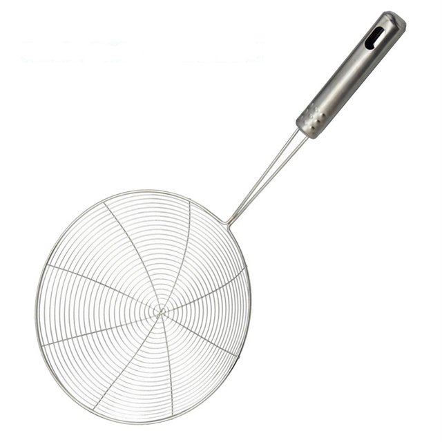Solid Spider Strainer Skimmer Ladle Stainless Steel Kitchen Utensil strainer skimmer Steel spider Tool French Fries Fish Frying Utensil