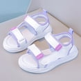 thumbnail image 4 of Liyamei Girls' Fashion Soft Sole Toe Sandals For Summer Purple 12.5, 4 of 5