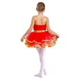 thumbnail image 2 of Hansber Robe Tutu de Danse pour Filles Enfants Paillettes Jazz Fête Danse Costume de Performance Rouge 6, 2 of 7