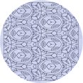 thumbnail image 1 of Ahgly Company Tapis d'Intérieur Lavables en Machine, Ronds, Bleu Lavande Transitionnel, Ronds de 3', 1 of 7