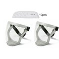 thumbnail image 1 of MesaSe 2 Pcs Masque Intégral Super Protecteur Anti-Buée Bouclier Sécurité Couvre-Chef Transparent US Gris, 1 of 12