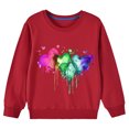 thumbnail image 4 of Rbaofujie Chandails à Capuche pour Filles Tout-Petits Col Rond Manches Longues T-Shirts Enfants Hauts, 4 of 4