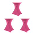 thumbnail image 2 of Wweixi Versatile Elastic Cocktail Table Set Fitting For Any Occasion Environmentally Friendly Polyester Rose Red 3Set, 2 of 6