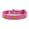 thumbnail image 1 of Happy Face Widget Dog Collar Bright Pink Size 12, 1 of 1