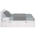 thumbnail image 3 of BEDSMART Lit Double en Bois Massif avec Rangement / Blanc, 3 of 7