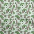 thumbnail image 1 of oneOone Tissu Popeline de Coton Vert Floral Rétro Matériel de Couture Imprimé Tissu au Mètre 42 Pouces de Large, 1 of 5