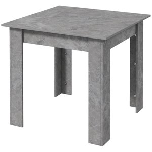 CoSoTower Table à manger carrée, Table de salle à manger moderne avec effet faux ciment, Space Sauver une petite table de cuisine, Cement Grey