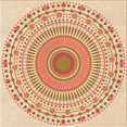 thumbnail image 1 of Ahgly Company Tapis d'Intérieur Lavable en Machine Carré Transitionnel Kaki Or, 8 Pieds Carré, 1 of 7