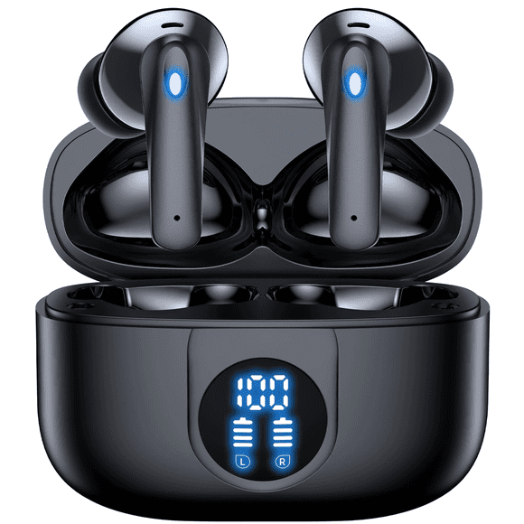 VEAT00L P91 Écouteurs Sans Fil Bluetooth V5.4 avec Micro Antibruit, Autonomie de 60 H