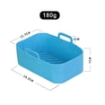 thumbnail image 3 of Dvkptbk Silicone Panier en pour Friteuse à Air Chaud Casserole de Friteuse Tapis en Silicone Accessoires Réutilisables pour Friteuse Tapis de Friteuse Appareils Ménagers Intelligents, 3 of 3