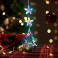 thumbnail image 4 of Boovnll Christmas Window Lights with Sucker Pentagram/Bell/Xmas Trees/North Star Christmas Window Curtain Lights for Holiday Indoor Wall Door Glass Decor, Christmas Decorations, 4 of 6