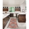 thumbnail image 4 of Carter 2' x 8' Washable Runner, Rust and Ivory, 4 of 6