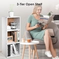 thumbnail image 3 of 3 Cube Storage Organizer Shelf, Open Bookcases Small Bookshelf Cabinet Cube Organizer for Home Office Bibliotheque, 3 of 7