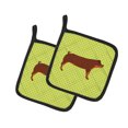 thumbnail image 1 of Carolines Treasures BB7768PTHD Duroc Paire de Porte-Pots Vert Porc, 1 of 1
