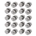 thumbnail image 1 of Unique Bargains 20 Ensembles M8x20mm Boulons Hexagonaux en Acier Inoxydable 304 avec Kit d'Assortiment d'Écrous et de Rondelles, 1 of 3