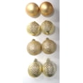thumbnail image 1 of Holiday Tme, Shatterproof Ornament 50mm,8cts Gold, 1 of 4