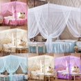 thumbnail image 3 of CHOK Cozy Pink Square Bed Canopy for Girls  Romantic Mosquito Net, 3 of 6