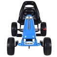 thumbnail image 2 of Costway Xmas Gift Go Kart Kids Ride On Car Pedal Powered Car 4 Wheel Racer Toy Stealth Outdoor, 2 of 8