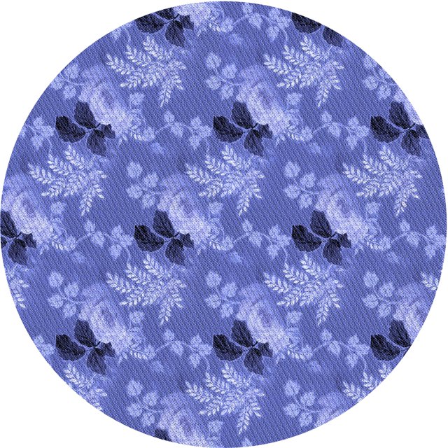 Ahgly Company Tapis d'Intérieur Lavables en Machine, Ronds de Transition Bleu Ciel, Ronds de 6 Pi