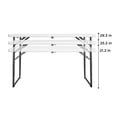 thumbnail image 2 of COSCO 4 ft. Centerfold Blow Mold Utility Table, Adjustable Height, White, 2 of 6