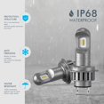 thumbnail image 4 of jinwen 2ps Mini LED Ampoule Phares Conversion Kit Voiture 50W 10000LM 6000k CSP Chips, 4 of 9