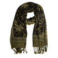 thumbnail image 1 of Peach Couture Châle Enveloppant Élégant Réversible à Motif Cachemire Pashmina, 1 of 1