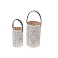 thumbnail image 1 of Christmas Metal Cutout Lantern Set Of 2 Snowflake, 1 of 3