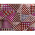 thumbnail image 5 of oneOone Georgette Viscose Red Fabric Check Patchwork Craft Projects Decor Fabric Printed By The Yard 42 Inch Wide, 5 of 5