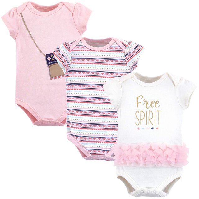 Little Treasure Unisex Baby Cotton Bodysuits Free Spirit 3-6 Months