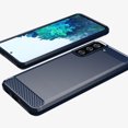 thumbnail image 3 of PANDACO Navy Brushed Metal Case for Samsung Galaxy S21, 3 of 4