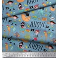 thumbnail image 2 of Soimoi Rayon Fabric Dot & Cactus Tree Print Sewing Fabric Yard 42 Inch Wide, 2 of 3