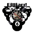 thumbnail image 1 of CEHVOM Horloge Murale en Vinyle Forme de Billard Créative Rétro Nostalgique Horloge Murale, 1 of 6