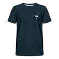 thumbnail image 3 of SDNall Shorts pour Hommes Hommes Imprimé Col Rond Décontracté Mode Manches Courtes Blouses Col Rond Chemises Chemises pour Hommes,T-Shirts à Manches Longues pour Hommes,Chemises à Manches Longues pour Hommes, 3 of 5