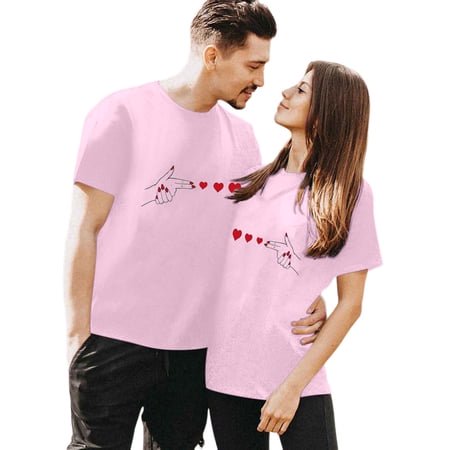 LUOGENLI T-shirts pour Femme pour Femmes T-shirts pour Couple pour Femmes Imprimé Col Rond Manches Courtes T-Shirt T-shirts pour Femmes T-shirts Graphiques T-shirts Pêche la Saint-Patrick TTG