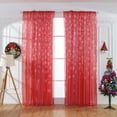 thumbnail image 1 of Dvkptbk 1PCS Rideau de Noël Flocon de Neige pour Fenêtre Voile Drapé Cantonnière, 1 of 9