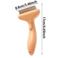 thumbnail image 2 of Self-Cleaning Metal Grooming Brush for Cats and Dogs Detangling and Dematting Tool with One-Click Release for Easy Undercoat Removal, 2 of 5