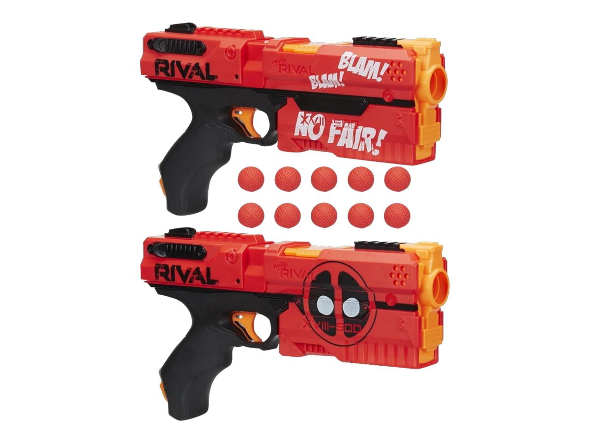 Nerf ナーフ ライバル デッドプール クロノス XVIII-500 Deadpool Nerf Rival Kronos XVIII-500 Blaster 2-Pack - Red and