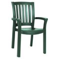 thumbnail image 2 of Ensemble de 5 Pcs Table de Patio Ronde de 42 Pouces en Résine et 4 Chaises de Salle à Manger à Accoudoirs en Résine, Vert, 2 of 4