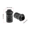 thumbnail image 2 of Unique Bargains Plastic Ripple Pipe Connector Joint Black for AD13 Corrugated Tube 3pcs, 2 of 5