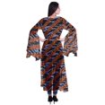 thumbnail image 4 of Moomaya Open Front Printed Georgette Shrug Slit Sleeve Beach Cover Up For Women, 4 of 5