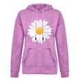thumbnail image 4 of XZNGL Autumn Winter Ladies Long-Sleeved Pullover Print Round Neck Hooded Sweatshirt, 4 of 9